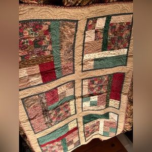 New custom made patchwork machine sewing baby cotton quilt, 40”x58”